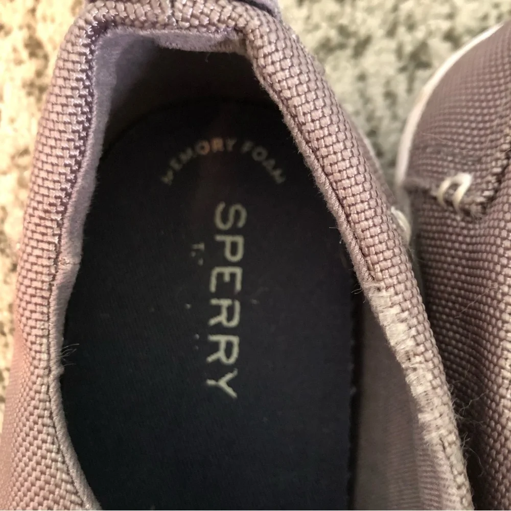 Sperry Bodie Memory Foam Gray Top Siders Size 6.5